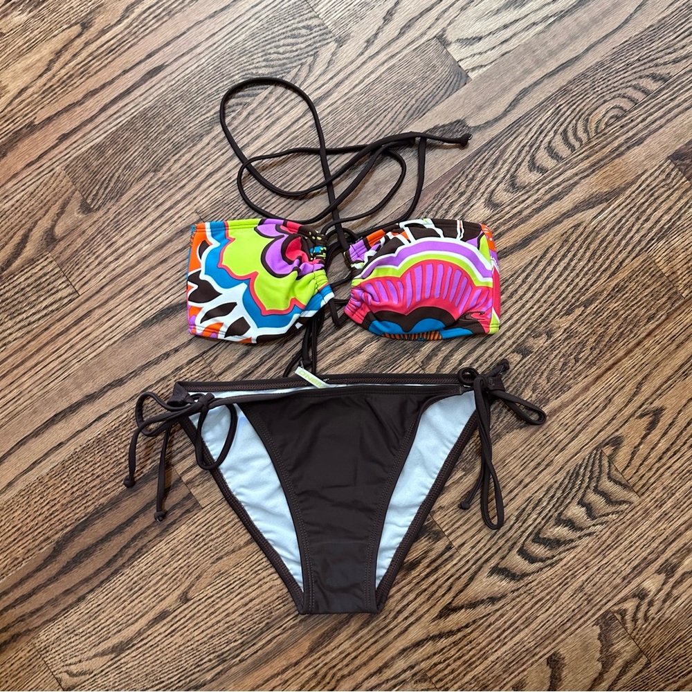 O’Neill NWT medium paisley floral loop bandeau